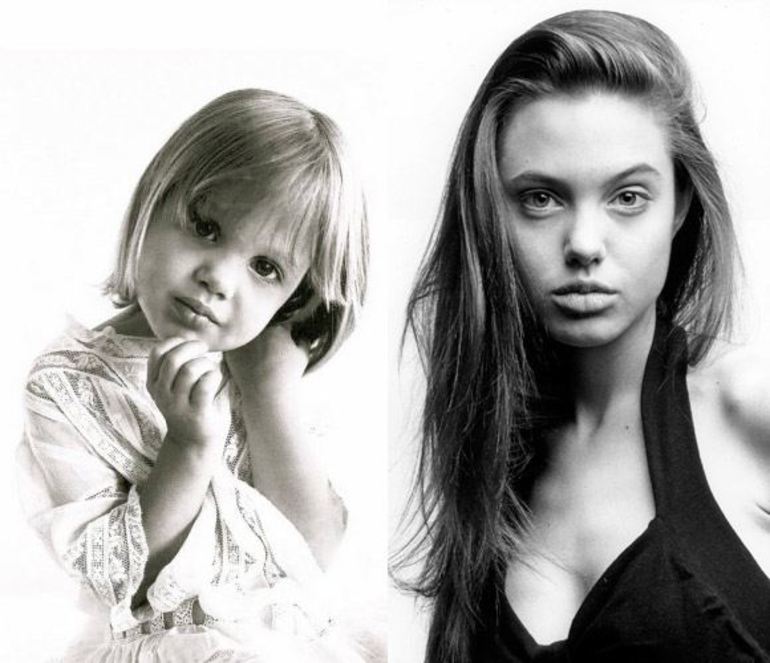 Анжелина Джоли в детстве и юности