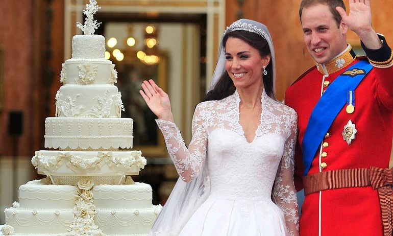 Торт на бракосочетание принца Уильяма и Кейт Мидлтон 