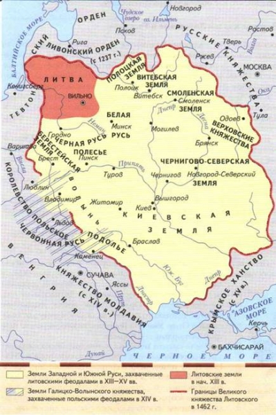 Великое княжество литовское — князья, культура, границы, государственное устройство