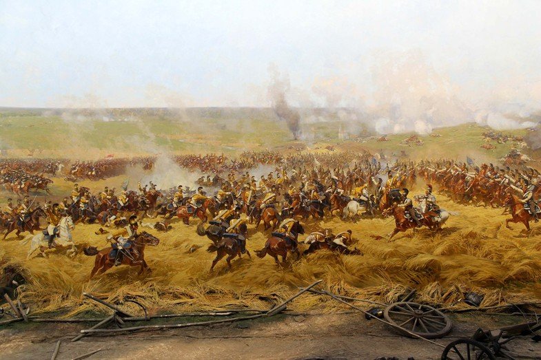 Гигантское панорамное полотно «бородинская битва»
