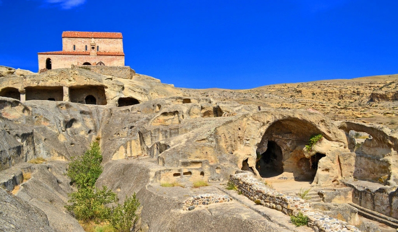 Пещерный город уплисцихе в грузии