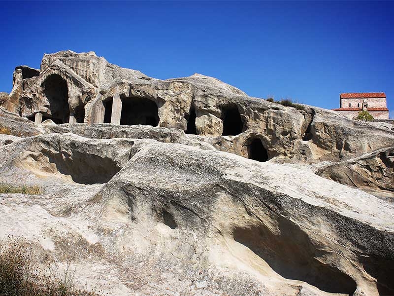 Пещерный город уплисцихе в грузии