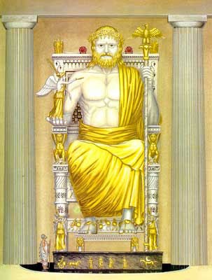 Семь чудес света 4 – статуя зевса в олимпии